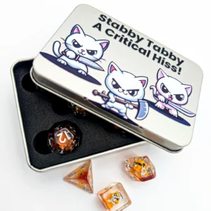 Cat Dice Set with Tin