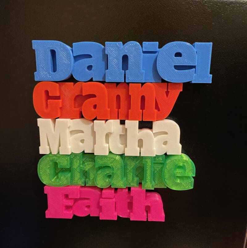 Personalised Name Fridge Magnet